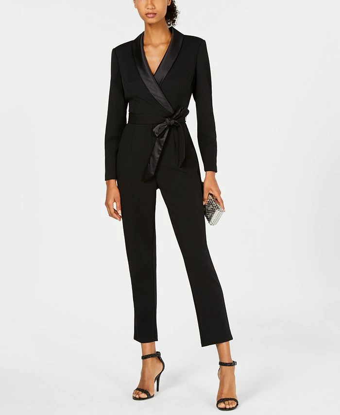 Adrianna Papell Tuxedo Jumpsuit 3 Adrianna Papell Tuxedo Jumpsuit