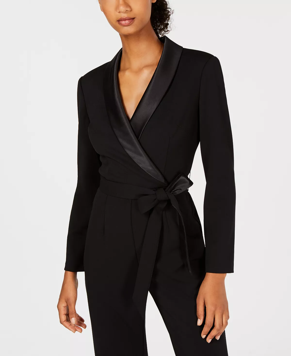 Adrianna Papell Tuxedo Jumpsuit 6 Adrianna Papell Tuxedo Jumpsuit - Image 4