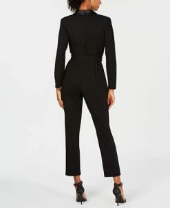 Adrianna Papell Tuxedo Jumpsuit 9 Adrianna Papell Tuxedo Jumpsuit -Clothing Shop 10187464 fpx