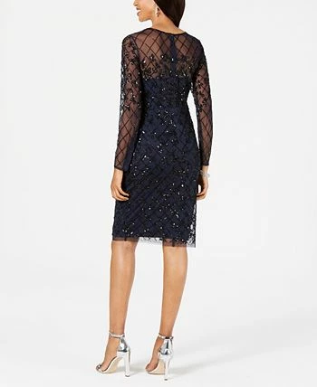 Adrianna Papell Women's Embellished Illusion Sheath Dress 4 Adrianna Papell Women's Embellished Illusion Sheath Dress - Image 2