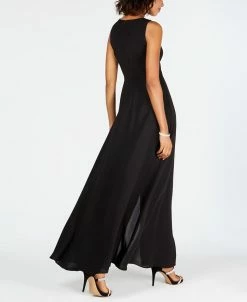 Adrianna Papell Colorblocked Overlay Jumpsuit -Clothing Shop 11280151 fpx