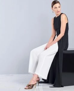 Adrianna Papell Colorblocked Overlay Jumpsuit -Clothing Shop 11536366 fpx