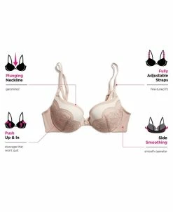 Maidenform Love The Lift Push Up & In Lace Plunge Underwire Bra DM9900 -Clothing Shop 11679885 fpx