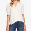 CeCe Ruffled V-Neck Tie Top -Clothing Shop 12304764 fpx