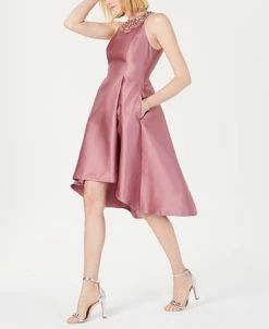 Adrianna Papell Rhinestone High-Low Dress 10 Adrianna Papell Rhinestone High-Low Dress -Clothing Shop 12627332 fpx