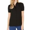 Anne Klein Cap-Sleeve Button-Up Blouse -Clothing Shop 15249115 fpx