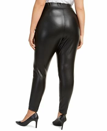 Vince Camuto Plus Size Faux-Leather Leggings 4 Vince Camuto Plus Size Faux-Leather Leggings - Image 2