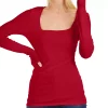 INC International Concepts Square-Neck Ribbed Top, Created For Macy's -Clothing Shop 15666505 fpx