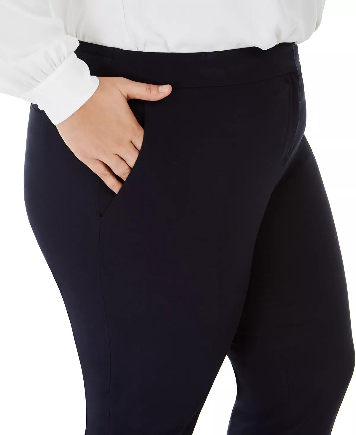 Bar III Trendy Plus Size Dress Pants, Created For Macy's 7 Bar III Trendy Plus Size Dress Pants, Created For Macy's - Image 5