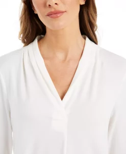 Charter Club Women's 3/4-Sleeve Top, Created For Macy's -Clothing Shop 16351079 fpx