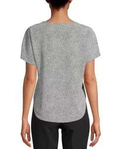 Anne Klein Mini-Dot Blouse -Clothing Shop 16530056 fpx