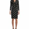 Anne Klein Nomad Printed Faux-Wrap Dress -Clothing Shop 16611030 fpx