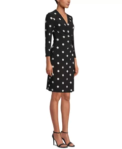 Anne Klein Nomad Printed Faux-Wrap Dress -Clothing Shop 16611045 fpx