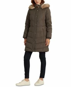 Lauren Ralph Lauren Hooded Down Coat, Created For Macy's