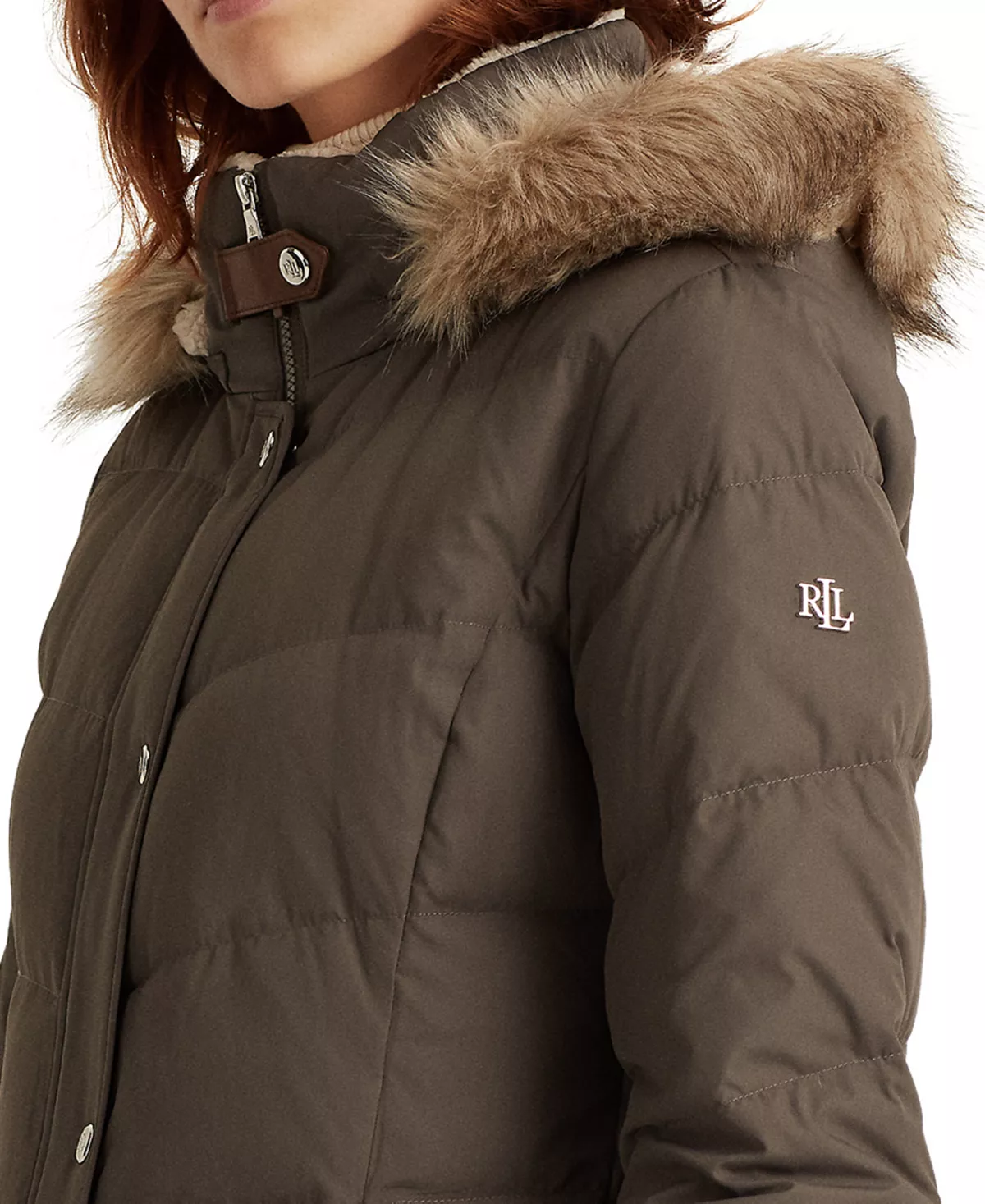 Lauren Ralph Lauren Hooded Down Coat, Created For Macy's 6 Lauren Ralph Lauren Hooded Down Coat, Created For Macy's - Image 4
