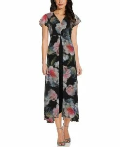 Adrianna Papell Floral Print Jumpsuit