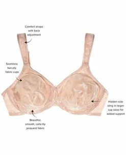 Wacoal Awareness Full Figure Seamless Underwire Bra 85567, Up To I Cup -Clothing Shop 19234098 fpx