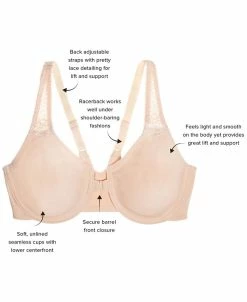 Wacoal Men's Soft Embrace Lace Detail Front-Close Bra 851311 14 Wacoal Men's Soft Embrace Lace Detail Front-Close Bra 851311 -Clothing Shop 19234103 fpx