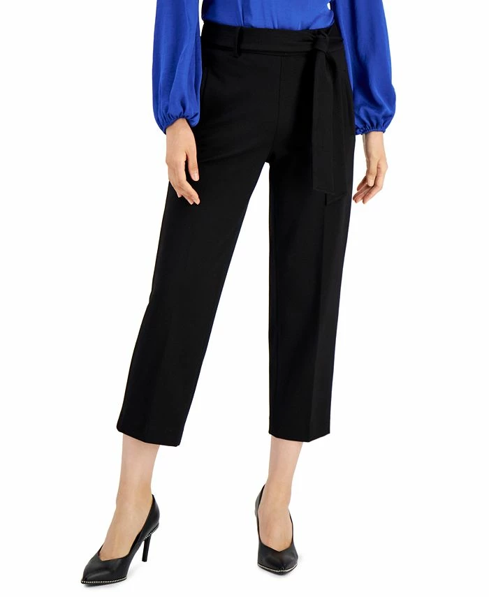Bar III Women's Tie Front Capris Pants, Created For Macy's 3 Bar III Women's Tie Front Capris Pants, Created For Macy's