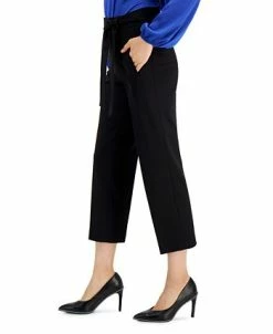 Bar III Women's Tie Front Capris Pants, Created For Macy's -Clothing Shop 19380184 fpx