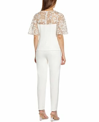 Adrianna Papell Embroidered Illusion Top 7 Adrianna Papell Embroidered Illusion Top - Image 5
