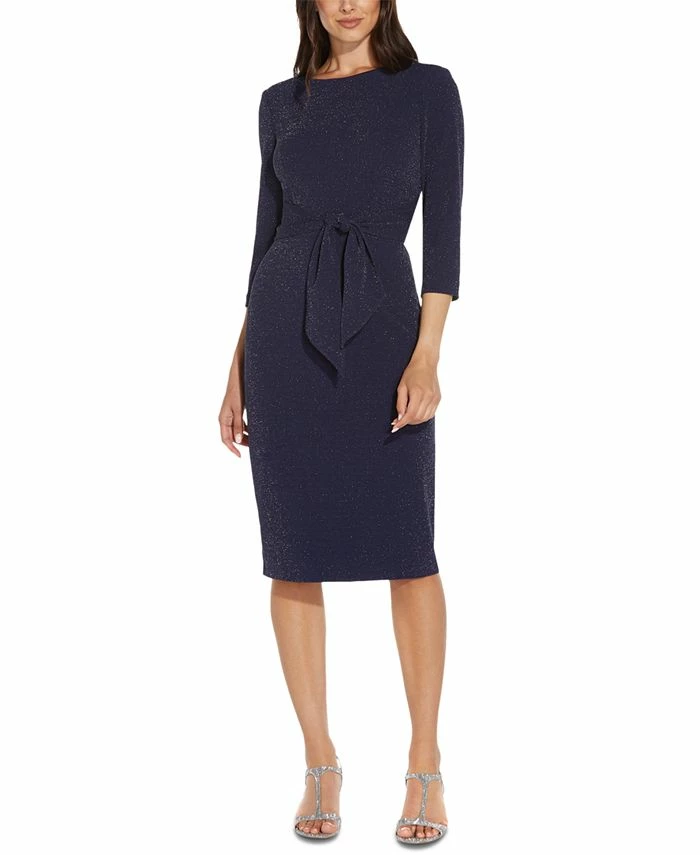 Adrianna Papell Tie-Front Sheath Dress 3 Adrianna Papell Tie-Front Sheath Dress