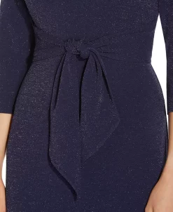 Adrianna Papell Tie-Front Sheath Dress 8 Adrianna Papell Tie-Front Sheath Dress -Clothing Shop 19601686 fpx