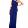 Adrianna Papell One-Shoulder Side-Drape Cascade Matte Jersey Gown 1 Adrianna Papell One-Shoulder Side-Drape Cascade Matte Jersey Gown -Clothing Shop 19734038 fpx