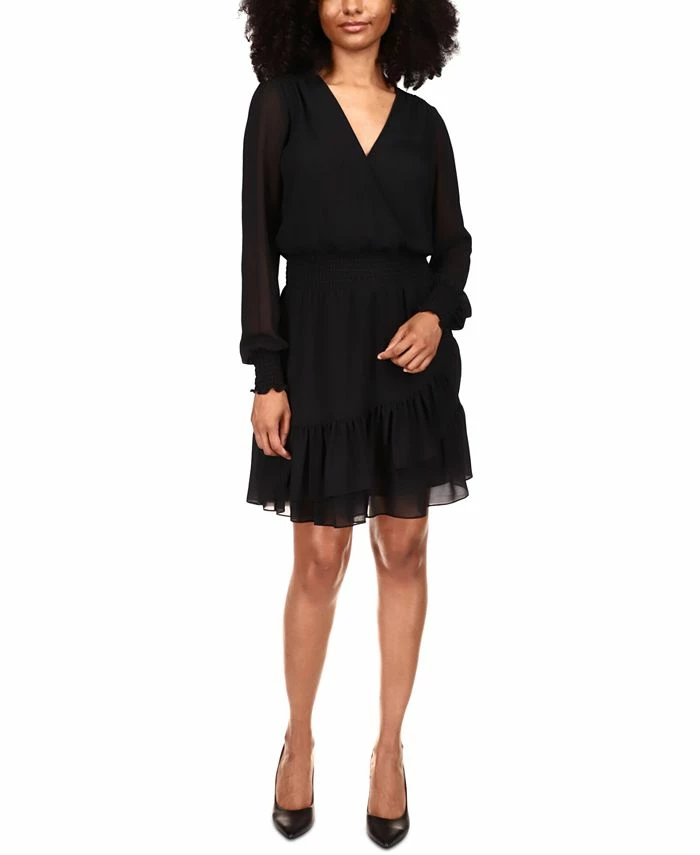 Michael Kors Ruffled Faux-Wrap Dress, Regular & Petite 3 Michael Kors Ruffled Faux-Wrap Dress, Regular & Petite
