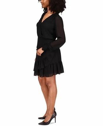 Michael Kors Ruffled Faux-Wrap Dress, Regular & Petite 5 Michael Kors Ruffled Faux-Wrap Dress, Regular & Petite - Image 3