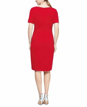 SL Fashions Beaded-Sleeve Sheath Dress 4 SL Fashions Beaded-Sleeve Sheath Dress - Image 2