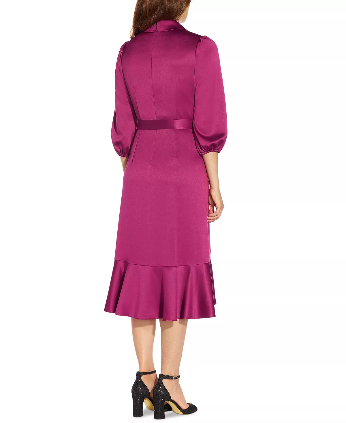 Adrianna Papell Shawl-Collar Wrap Dress 4 Adrianna Papell Shawl-Collar Wrap Dress - Image 2