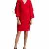 Lauren Ralph Lauren Ffle-Sleeve Cocktail Dress -Clothing Shop 20081976 fpx