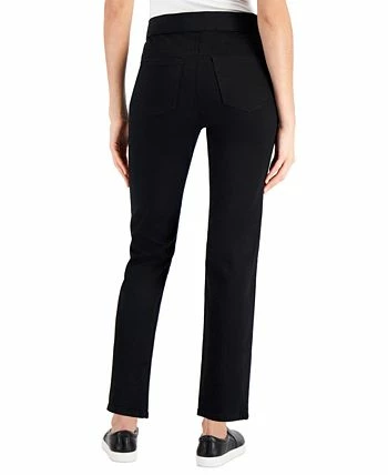 Karen Scott Women's Pull-On Black Denim Pants, Created For Macy's 4 Karen Scott Women's Pull-On Black Denim Pants, Created For Macy's - Image 2