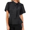 CeCe Tie-Neck Peplum Hem Blouse -Clothing Shop 20411948 fpx
