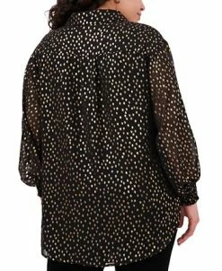 Vince Camuto Plus Size Foil-Dot Tunic -Clothing Shop 20432003 fpx