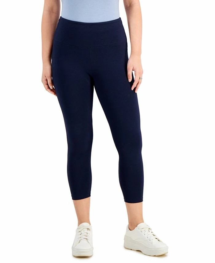Style & Co Women's High-Rise Capri Leggings, Created For Macy's 3 Style & Co Women's High-Rise Capri Leggings, Created For Macy's