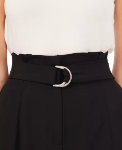 CeCe Wide-Leg Belted Moss Crepe Pants -Clothing Shop 20805786 fpx