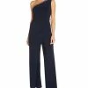Adrianna Papell Embellished One-Shoulder Jumpsuit 2 Adrianna Papell Embellished One-Shoulder Jumpsuit -Clothing Shop 20910296 fpx