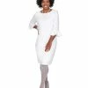 Kasper Ruffle-Sleeve Sheath Dress 1 Kasper Ruffle-Sleeve Sheath Dress -Clothing Shop 20910597 fpx