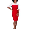 Kasper Colorblocked Sheath Dress -Clothing Shop 20910653 fpx