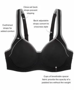 Wacoal Men's Contrast Trim Contour Sport Bra 853302 -Clothing Shop 21097321 fpx