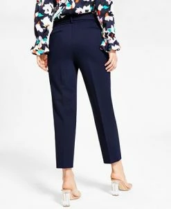 Bar III Women's Tie Front Capris Pants, Created For Macy's -Clothing Shop 21103790 fpx