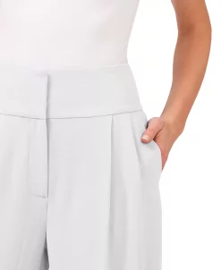 CeCe Pleated Wide-Leg Twill Pants -Clothing Shop 21103822 fpx