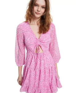 Bar III Women's Polka-Dot O-Ring Dress, Created For Macy's -Clothing Shop 21125124 fpx