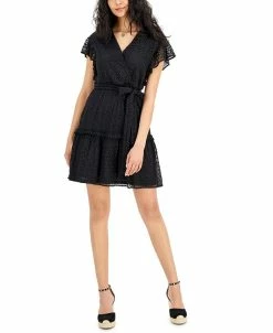 INC International Concepts Women's Lace Tie-Waist Dress, Created For Macy's
