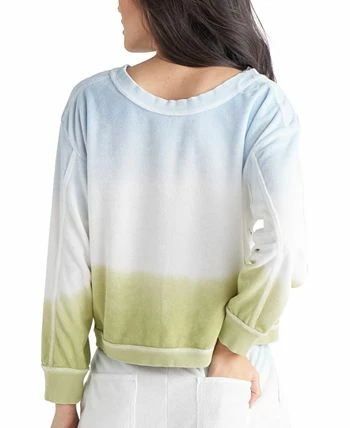 Black Tape Dip-Dyed Terry Sweatshirt 4 Black Tape Dip-Dyed Terry Sweatshirt - Image 2