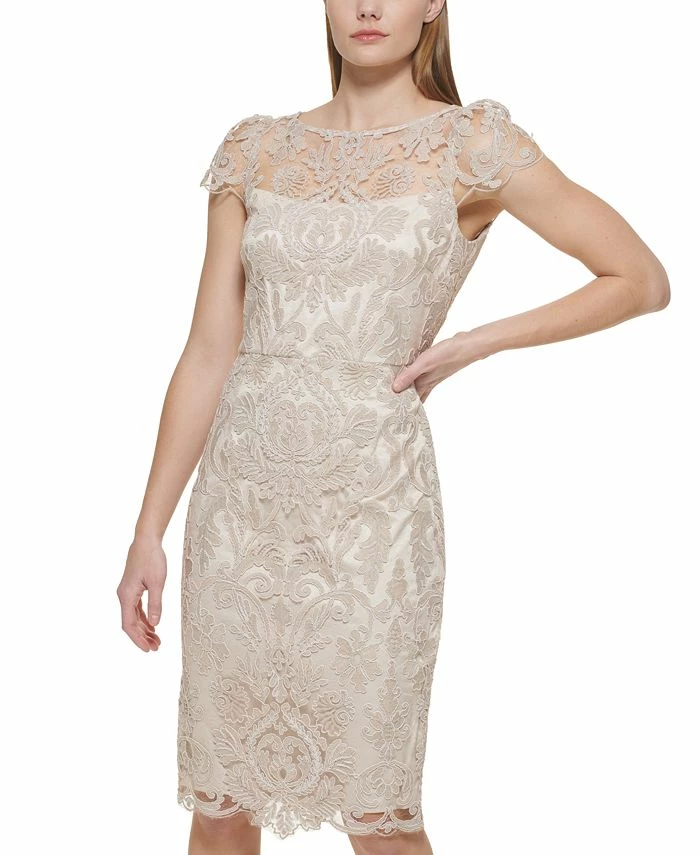 Vince Camuto Embroidered Sheath Dress 3 Vince Camuto Embroidered Sheath Dress