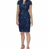 Adrianna Papell Surplice Sheath Dress 2 Adrianna Papell Surplice Sheath Dress -Clothing Shop 21261941 fpx