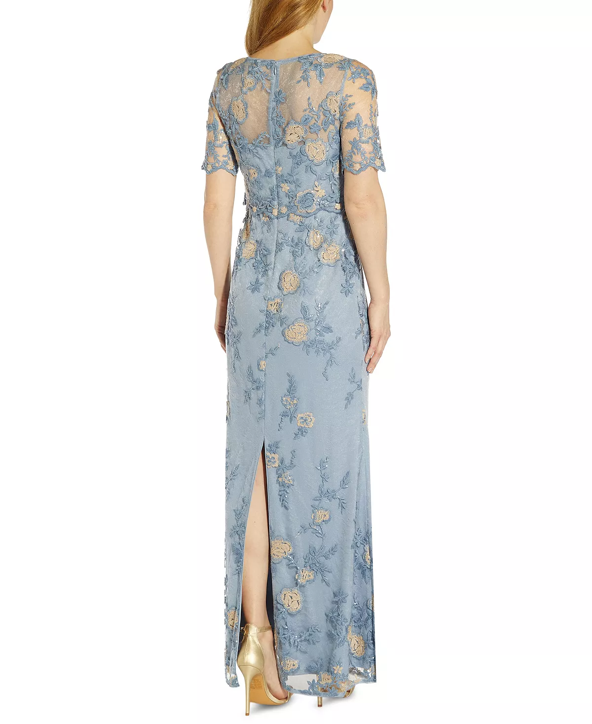 Adrianna Papell Op Over Embroidered Lace Gown 4 Adrianna Papell Op Over Embroidered Lace Gown - Image 2